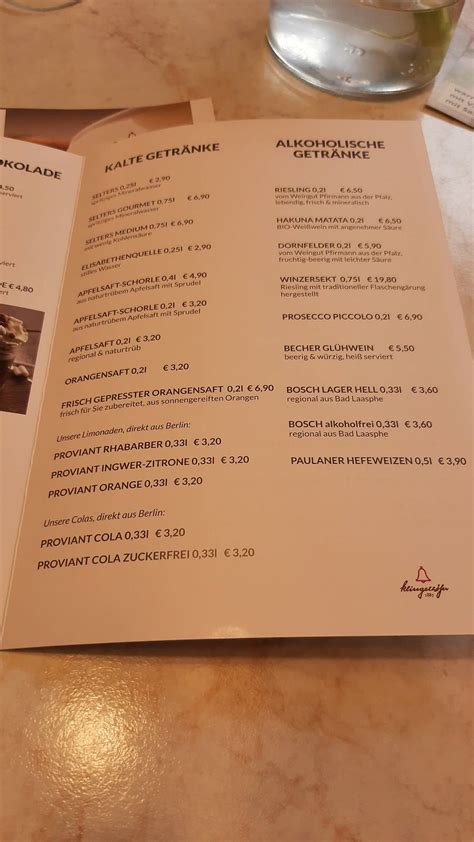 Klingelhöfer Haspelstraße Menu .